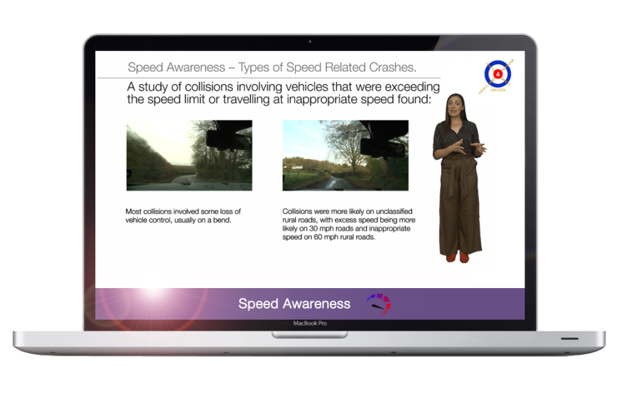 how does an online speed awareness course work